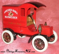Budweiser Beer Anheuser-Busch Ertl 10th-in-a-Series Red 1905 Ford Delivery Truck Antique Replica Diecast Car Advertising Locking Coin Bank & Key <b><span style='color:red'> *****PRIORITY MAIL SHIPPING INCLUDED – DOMESTIC ORDERS ONLY!***** </span></b><span style='color:purple'> Image for Budweiser Beer Anheuser-Busch Ertl 10th-in-a-Series Red 1905 Ford Delivery Truck Antique Replica Diecast Car Advertising Locking Coin Bank & Key <b><span style='color:red'> *****PRIORITY MAIL SHIPPING INCLUDED – DOMESTIC ORDERS ONLY!***** </span></b><span style='color:purple'>